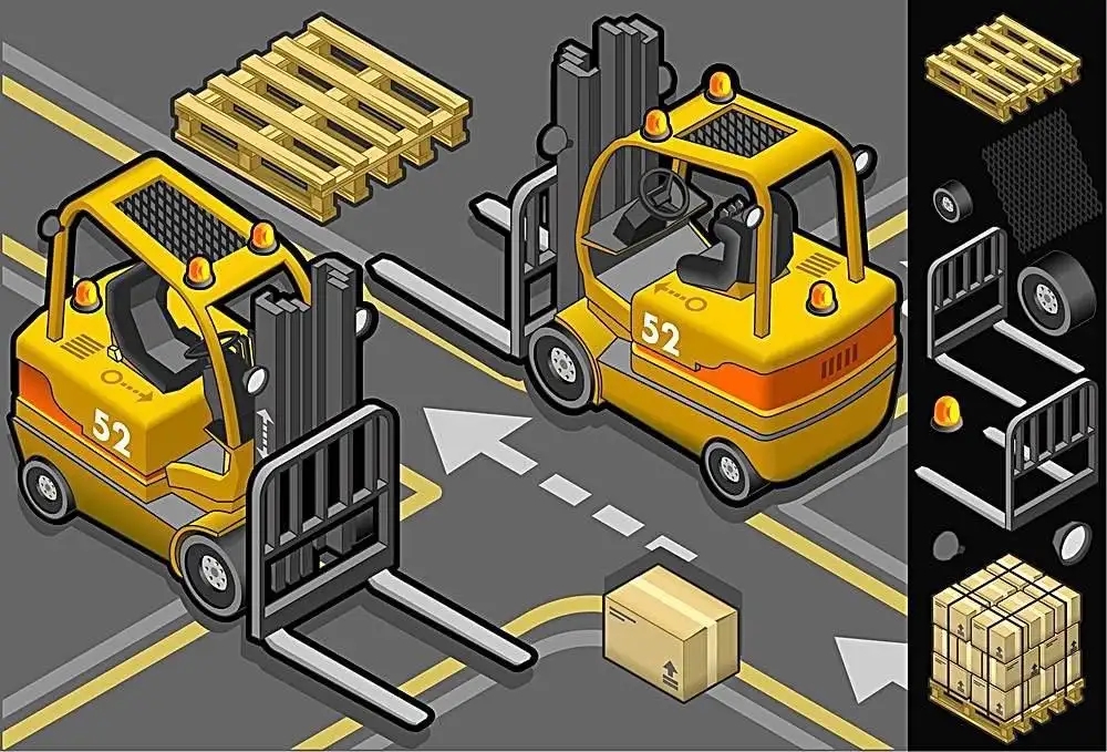 叉车地板标记