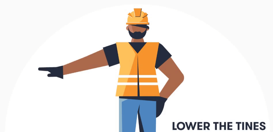 叉车安全指挥手势